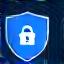 Icône représentant un bouclier de sécurité pour la protection en ligne.